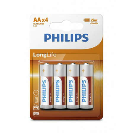 Батарейки Philips R6L4B/10 AA 4шт