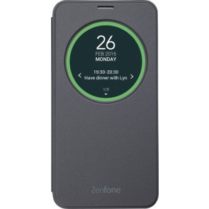 Чехол для Asus ZenFone 2 ZE550ML\ZE551ML Asus View Flip Cover, серебристый  
