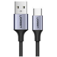 Кабель USB-A - Type C 0.25m Ugreen US288 (60124) черный