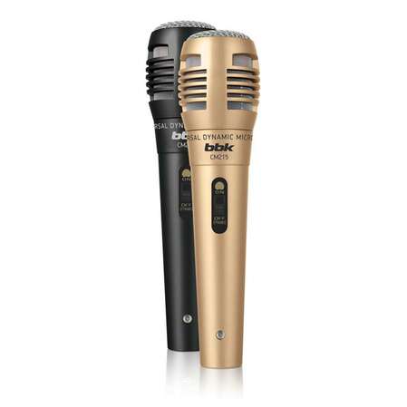 Микрофон  BBK CM215 Black\Gold
