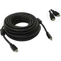 Кабель HDMI-HDMI v1.4 40м черный, зол.конт, экран