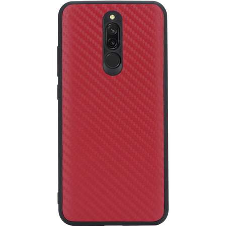 Чехол для Xiaomi Redmi 8 G-Case Carbon красный