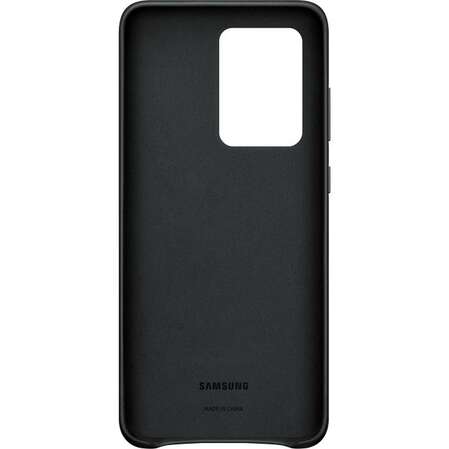 Чехол для Samsung Galaxy S20 Ultra SM-G988 Leather Cover черный