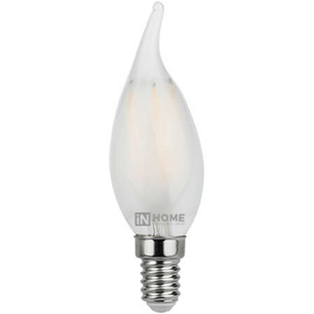 Светодиодная лампа In Home LED-СВЕЧА НА ВЕТРУ-deco 5Вт 230В Е14 4000К 450Лм матовая 4690612006802