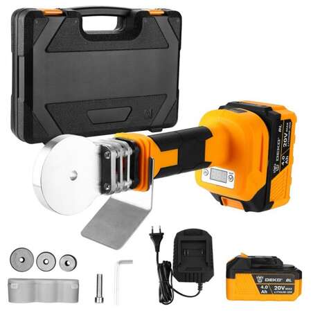 Аппарат для сварки полипропиленовых труб Deko R-DKCPW20V (20В, 2*4.0Ач, ЗУ, кейс) 083-3002