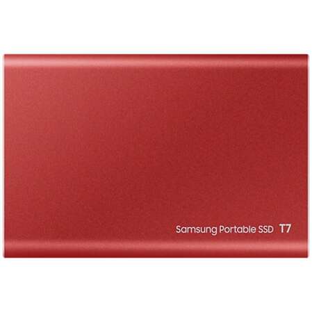 Внешний SSD-накопитель 2Tb Samsung T7 MU-PC2T0R/WW (SSD) USB 3.2 Type C Красный