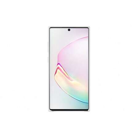 Чехол для Samsung Galaxy Note 10+ (2019) SM-N975 Leather Cover белый