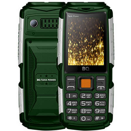 Мобильный телефон BQ Mobile BQ-2430 Tank Power Green/Silver	