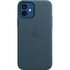 Чехол для Apple iPhone 12\12 Pro Leather Case with MagSafe Baltic Blue