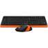 Клавиатура+мышь A4Tech Fstyler FG1010 Black/Orange