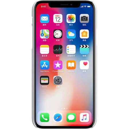 Чехол для iPhone X Nillkin Super Frosted Shield белый