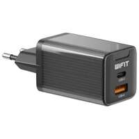 Сетевое зарядное устройство Wifit WiCharge GC2 65W USB A + Type-C черное