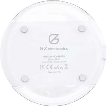 Беспроводная зарядная панель GZ electronics GZ-C1, настольная, белая  