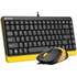 Клавиатура+мышь A4Tech Fstyler F1110 Black/Yellow