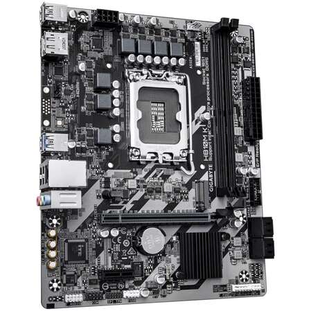Материнская плата Gigabyte H810M K H810 Soc-1851 2xDDR5, 4xSATA3, RAID, 1хM.2, 1xPCI-E16x, 2xUSB3.2, DP, HDMI, Glan, mATX