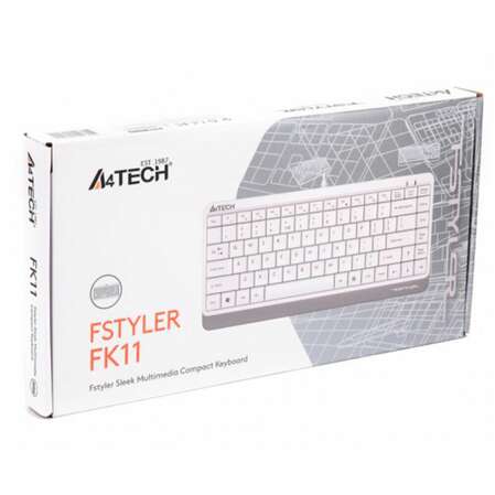 Клавиатура A4Tech Fstyler FK11 White