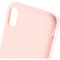Чехол для Apple iPhone Xs Brosco Softrubber, накладка, розовый