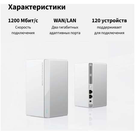 Беспроводной маршрутизатор Xiaomi Mesh System AC1200 RU (2-pack) DVB4457GL