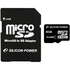 Micro SecureDigital 8Gb SDHC Silicon Power class6 + SD адаптер (SP008GBSTH006V10-SP)