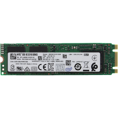 Внутренний SSD-накопитель 512Gb Intel SSDSCKKI512G801 DC S3110-Series M.2 SATA3