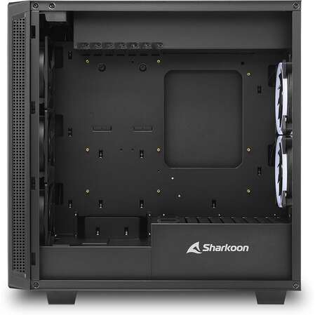 Корпус ATX Miditower Sharkoon REV220 Tempered Glass RGB Led Black