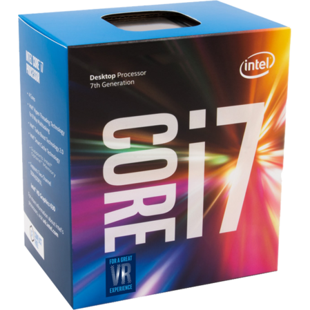 Процессор Intel Core i7-7700, 3.6ГГц, (Turbo 4.2ГГц), 4-ядерный, L3 8МБ, LGA1151, BOX