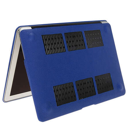 Чехол жесткий для MacBook Air 11" Heddy, кожаный, синий