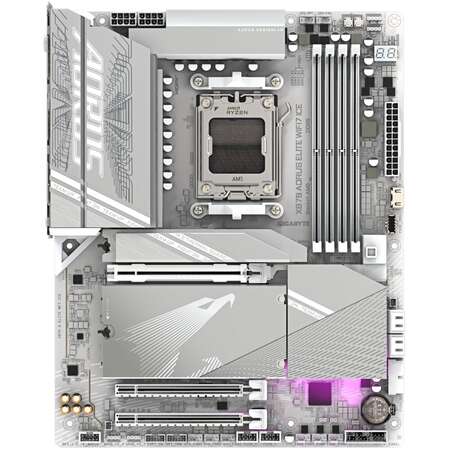 Материнская плата Gigabyte X870 AORUS Elite Wifi7 Ice Socket-AM5 AMD X870 4xDDR5, 4xSATA3, RAID, 4xM.2, 3xPCI-E16x, 6xUSB3.2, 2xUSB3.2 Type C, DP, HDMI, Glan, ATX Ret