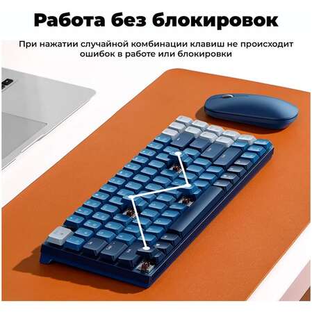 Клавиатура беспроводная Ugreen KU102 (15228) Blue