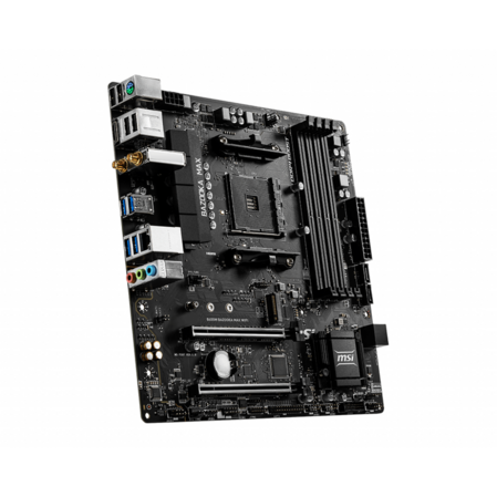 Материнская плата MSI B450M Bazooka Max WIFI B450 Socket AM4 4xDDR4, 4xSATA3, RAID, 1xM.2, 1xPCI-E16x, 4xUSB3.1, HDMI, Wi-Fi, Glan, mATX
