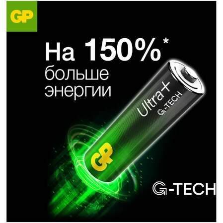 Батарейки GP 24AUPA21-2CRB8 Ultra+ AAA 8шт