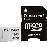 Карта памяти Micro SecureDigital 64Gb Transcend class10 UHS-1 (TS64GUSD300S-A) + SD адаптер