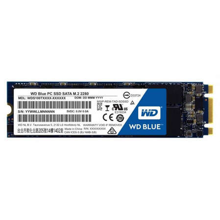 Внутренний SSD-накопитель 1000Gb Western Digital Blue (WDS100T1B0B) M.2 2280 SATA3  