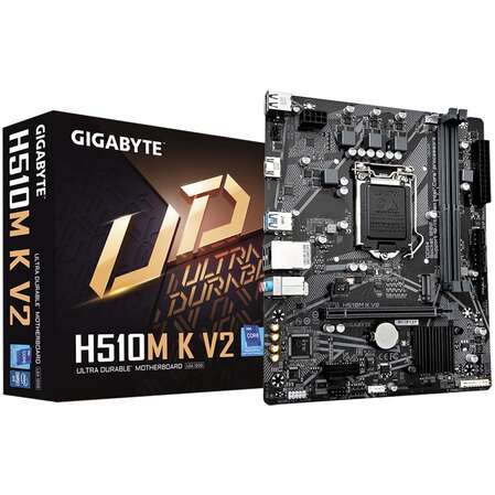 Материнская плата Gigabyte H510M K V2 2.0 Q470 Socket-1200 2xDDR4, 2xSATA3, 1xM.2, 1xPCI-E16x, 2xUSB3.2, HDMI, Glan, mATX
