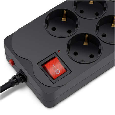 Сетевой фильтр BURO 800SH-3-B 8 розеток 3м черный