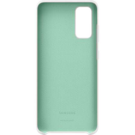 Чехол для Samsung Galaxy S20 SM-G980 Silicone Cover белый