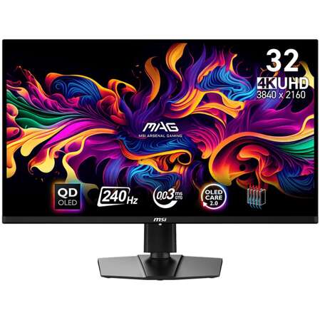 Монитор 32" MSI MAG 321UPX QD-OLED 3840x2160 0.03ms HDMI, DisplayPort, USB Type-C