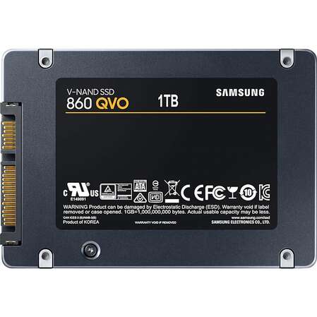 Внутренний SSD-накопитель 1000Gb Samsung 860 QVO (MZ-76Q1T0BW) SATA3 2.5"