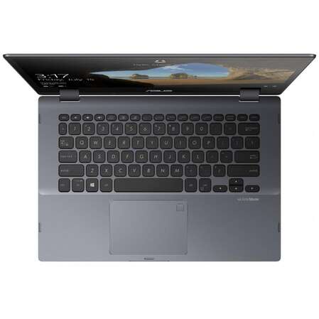 Ноутбук ASUS VivoBook Flip 14 TP412FA-EC518T Pentium N5405/4Gb/128Gb SSD/14" FullHD Touch/Win10 Grey