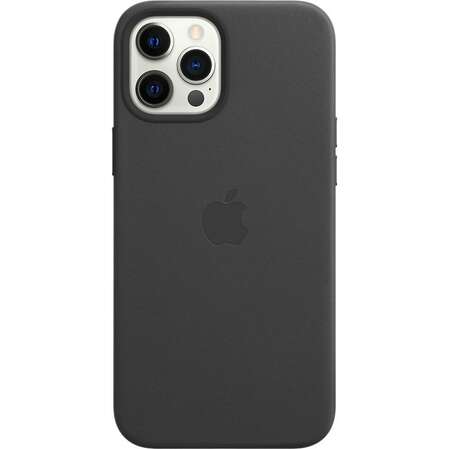 Чехол для Apple iPhone 12 Pro Max Leather Case with MagSafe Black