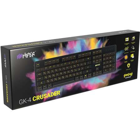 Клавиатура Hiper Crusader GK-4 Black
