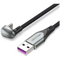 Кабель USB-A 2.0 - Type C 2м. Vention (COHHH) U-образный 