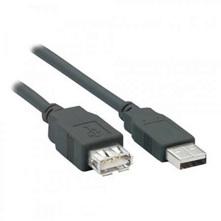 Кабель удлинитель USB 2.0 Filum FL-C-U2-AM-AF-1M, 1 м., серый, разъемы: USB A male-USB A female