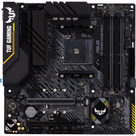 Материнская плата ASUS TUF Gaming B450M-Pro II B450 Socket AM4 4xDDR4, 6xSATA3, RAID, 2xM.2, 2xPCI-E16x, 5xUSB3.1, 1xUSB3.1 Type C, DP, HDMI, Glan, mATX
