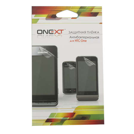 Защитная плёнка для для HTC One антибактериальная Onext