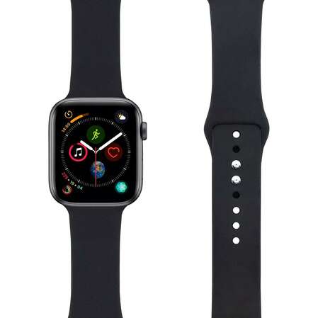 Ремень для умных часов Силиконовый ремешок для умных часов Lyambda Altair для Apple Watch 42/44 mm Black