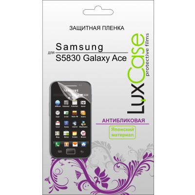 Защитная плёнка для Samsung S5830 Galaxy Ace Антибликовая LuxCase