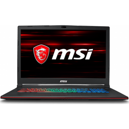 Ноутбук MSI GP73 8RD-433RU Core i7 8750H/16Gb/1Tb+256Gb SSD/NV GTX1050TI 4Gb/17.3" FullHD/Win10 Black