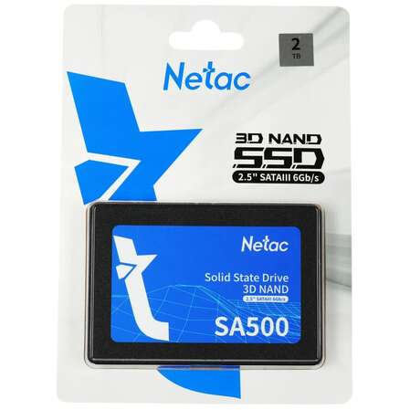 Внутренний SSD-накопитель 2048Gb Netac SA500 NT01SA500-2T0-S3X SATA3 2.5" 