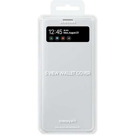 Чехол для Samsung Galaxy A71 SM-A715 S View Wallet Cover белый